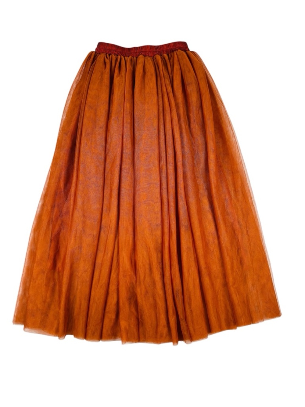 2Bunnies Tulle Maxi Skirt in Burnt Orange Girls size: 7-8YRS